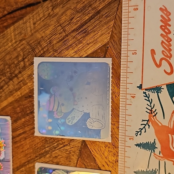 Vintage laser stickers Teddy Bears and Dragon Light Impressions 1987 - Picture 3 of 11